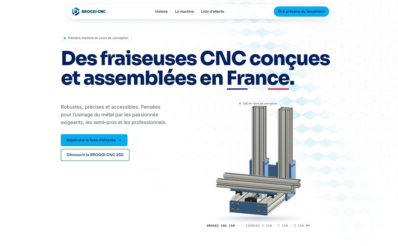 Aperçu du projet Broggi CNC