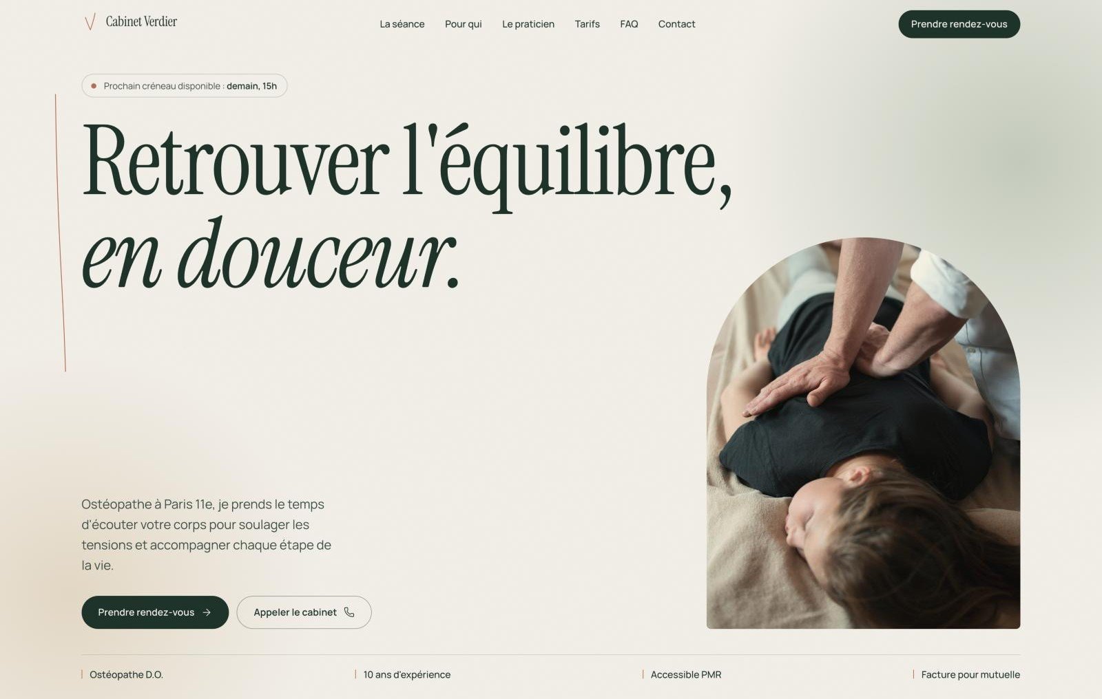 Aperçu du projet Cabinet Verdier